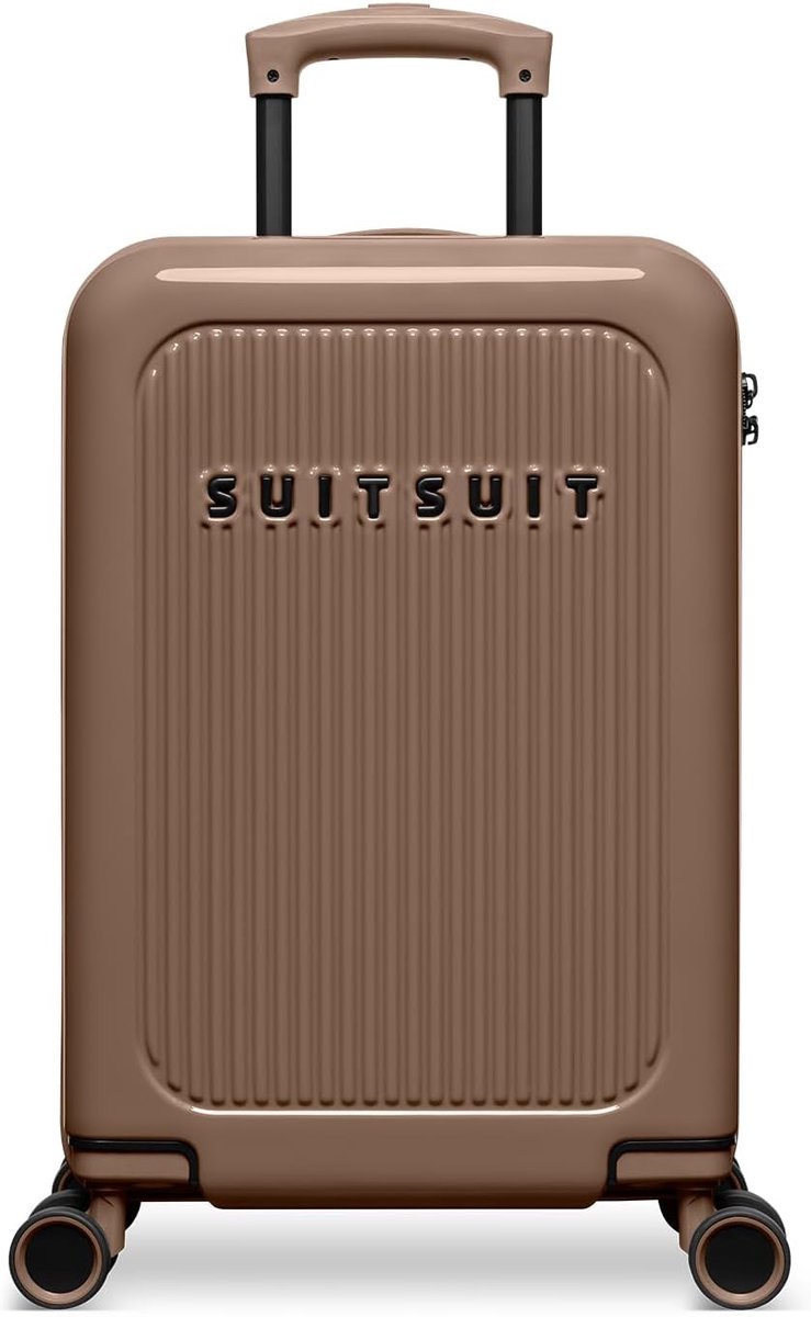 Reiskoffer Groot 75x48x29cm - Caretta Tofu Wit/Gember Snap - TSA Slot - Ideaal voor lange reizen - SnelShoppen