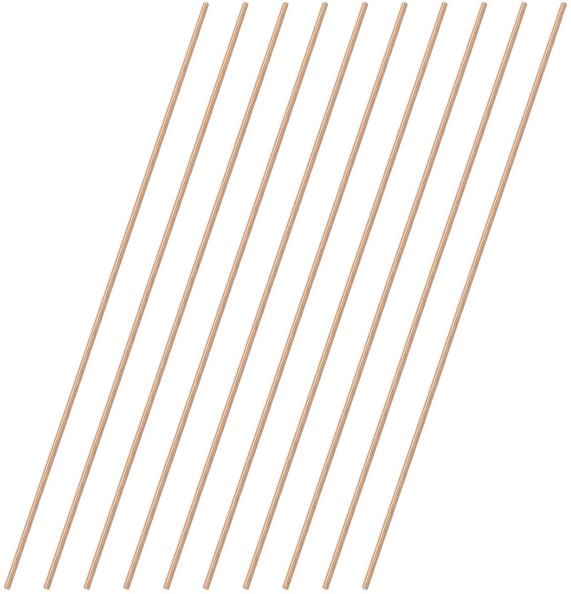 Koperen stangen met een diameter van 3 mm en een lengte van 80 cm, solide koperen stang op voorraad T2 voor handwerk, industrie en decoratie, pure buis