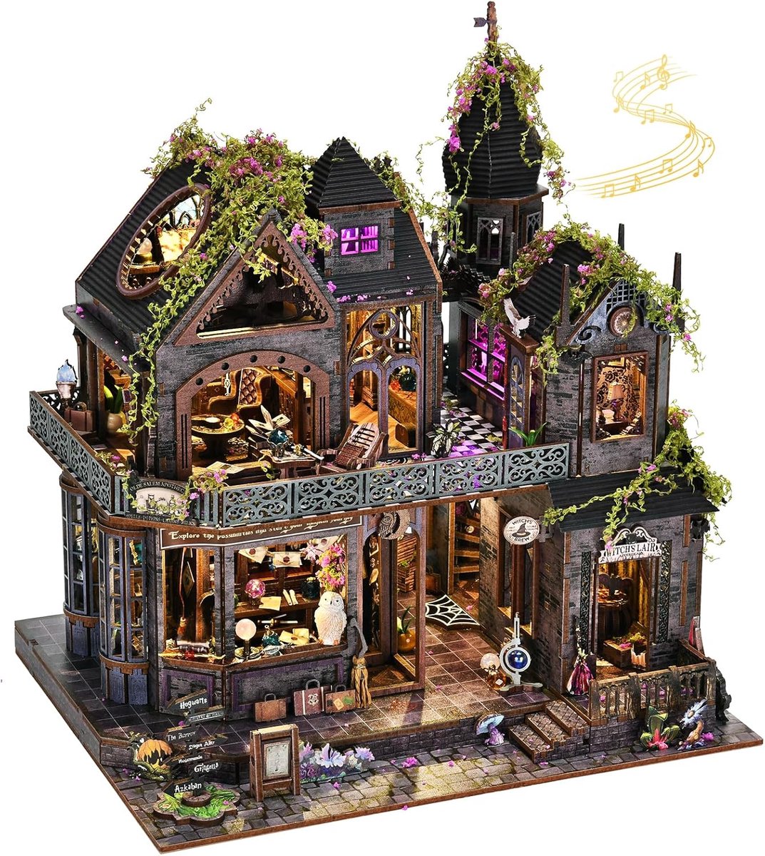 doe-het-zelf minihuisje voor volwassenen | Book Nook Kit, diorama-boekenkastdecoratie, cadeau voor familie en vrienden