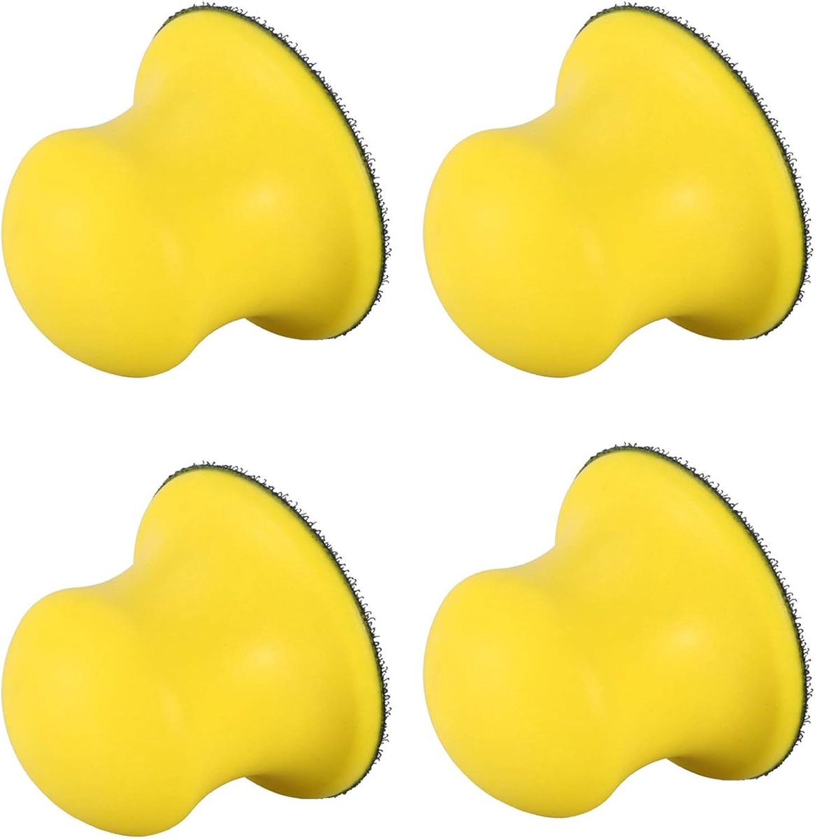 4 stuks 2 inch haken en ring voor het polijsten van het handschuurblok, handschuurblok, comfortabele grip, stofvrij handschuurblok voor het polijsten