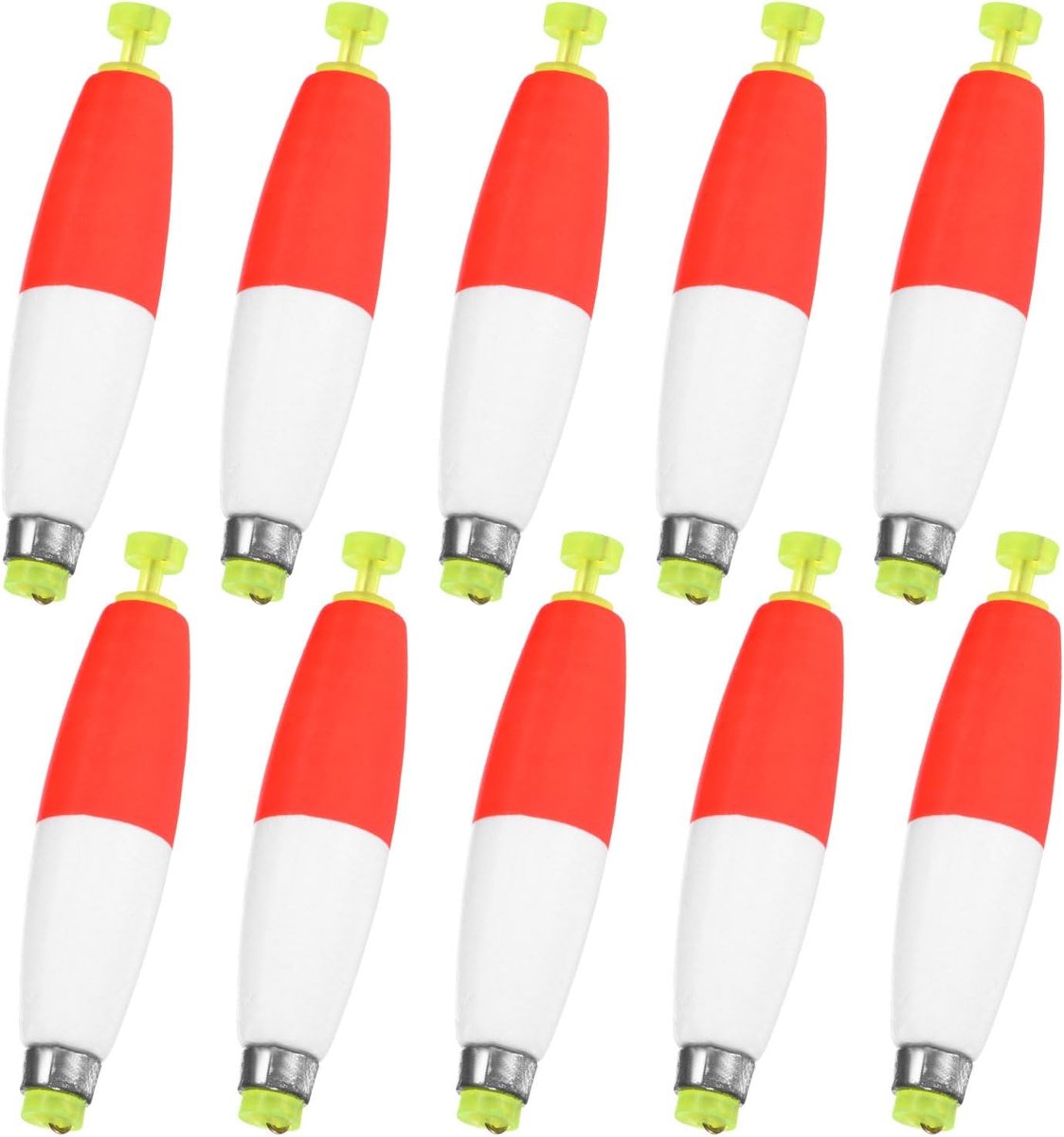 METERXITY Pack Vissen Bobbers Floats, EVA Foam Gewogen Bobbers, Clip-on Floats Slip Kurken Floaters Sterke Boeien