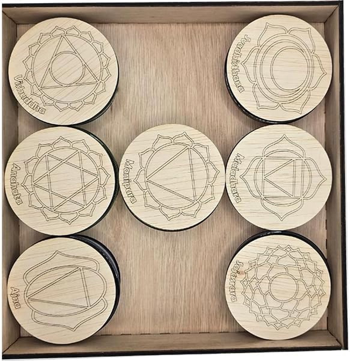 Kaarsen Set – 7 Handgemaakte Geurkaarsen met Houten Lont & Natuurlijke Was – Meditatie & Ontspanningspakket – Duurzaam, Aromatherapie & Spiritueel Cadeau
