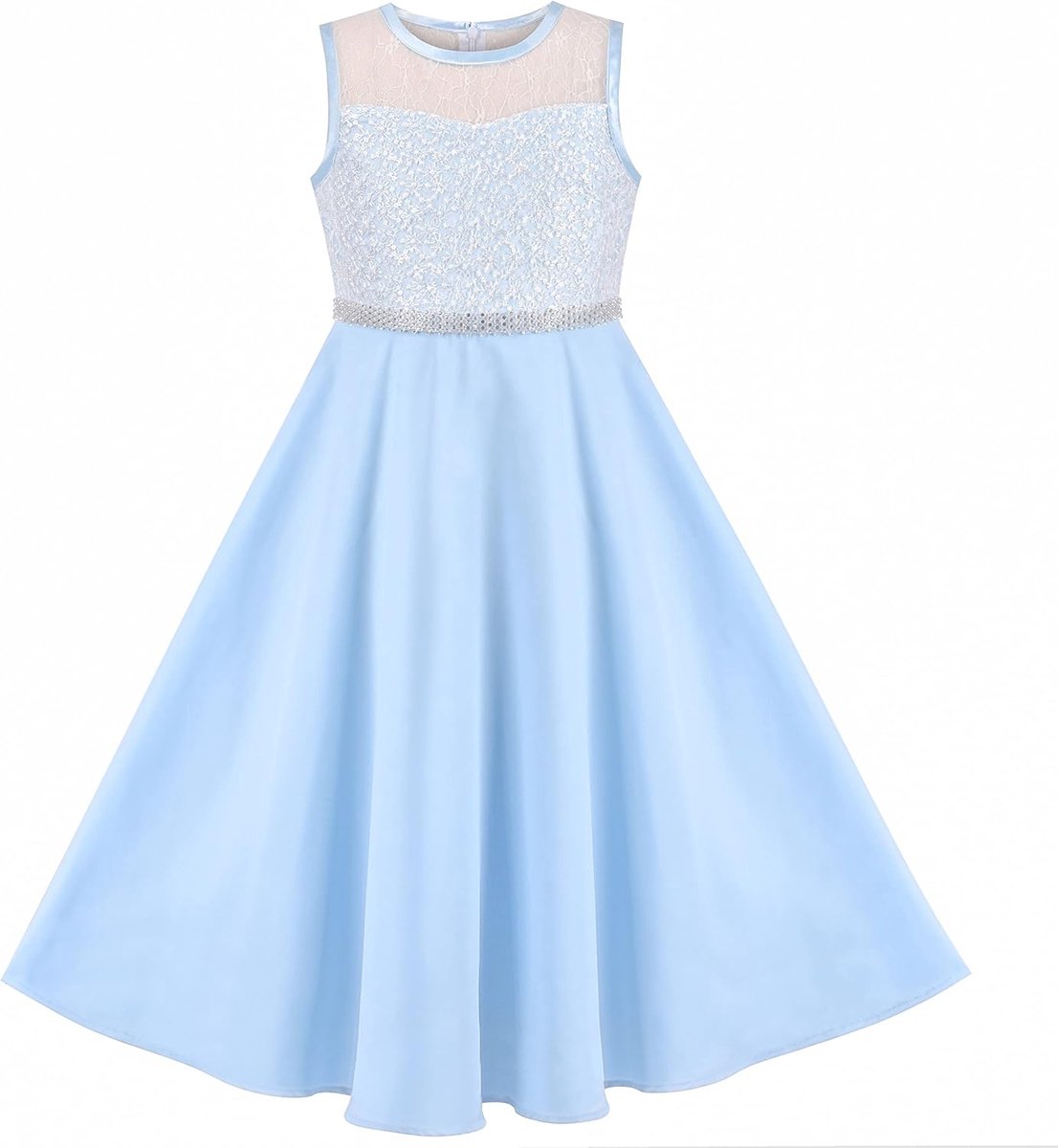 Jurk Strass Chiffon Bruidsmeisje Dansbal Maxi Japon 6-14 jaar