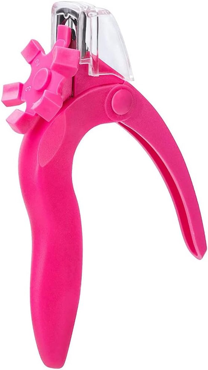 Nagelknipper acryl nagelsnijder roestvrij staal nageltips cutter gel valse nageltrimmer nep nagelknipper verstelbare nagelkunst manicure gereedschap, rood