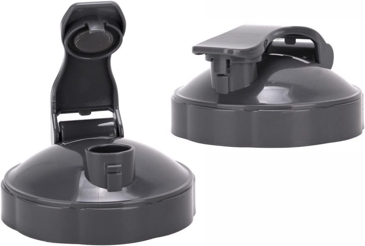 2 stuks flip-top to-go deksel voor Nutribullet accessoires, 600 W/900 W, hersluitbaar bekerdeksel, nutribullet, klapdeksel, compatibel met Nutri Bullet mixbekers, 45 ml