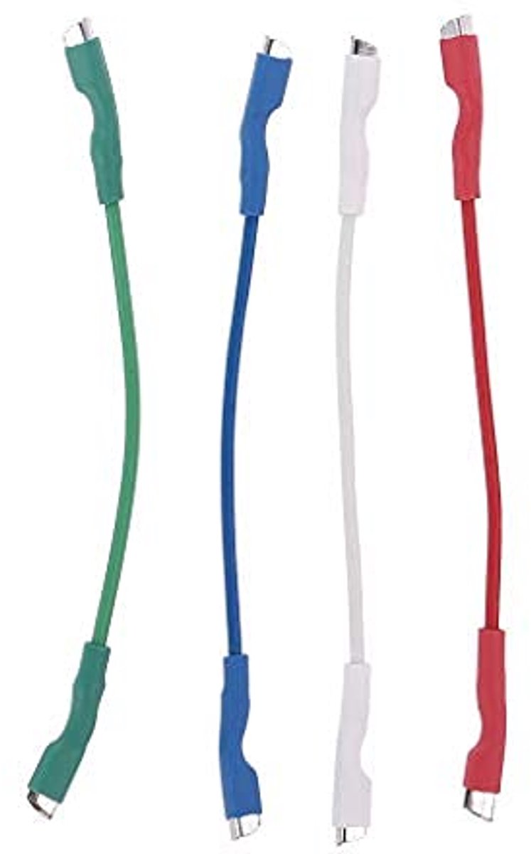 4 stuks universele Silver Leads Wire Header draadkabel 50 mm voor 1,2-1,3 mm pinnen platenspeler phono headshell arm