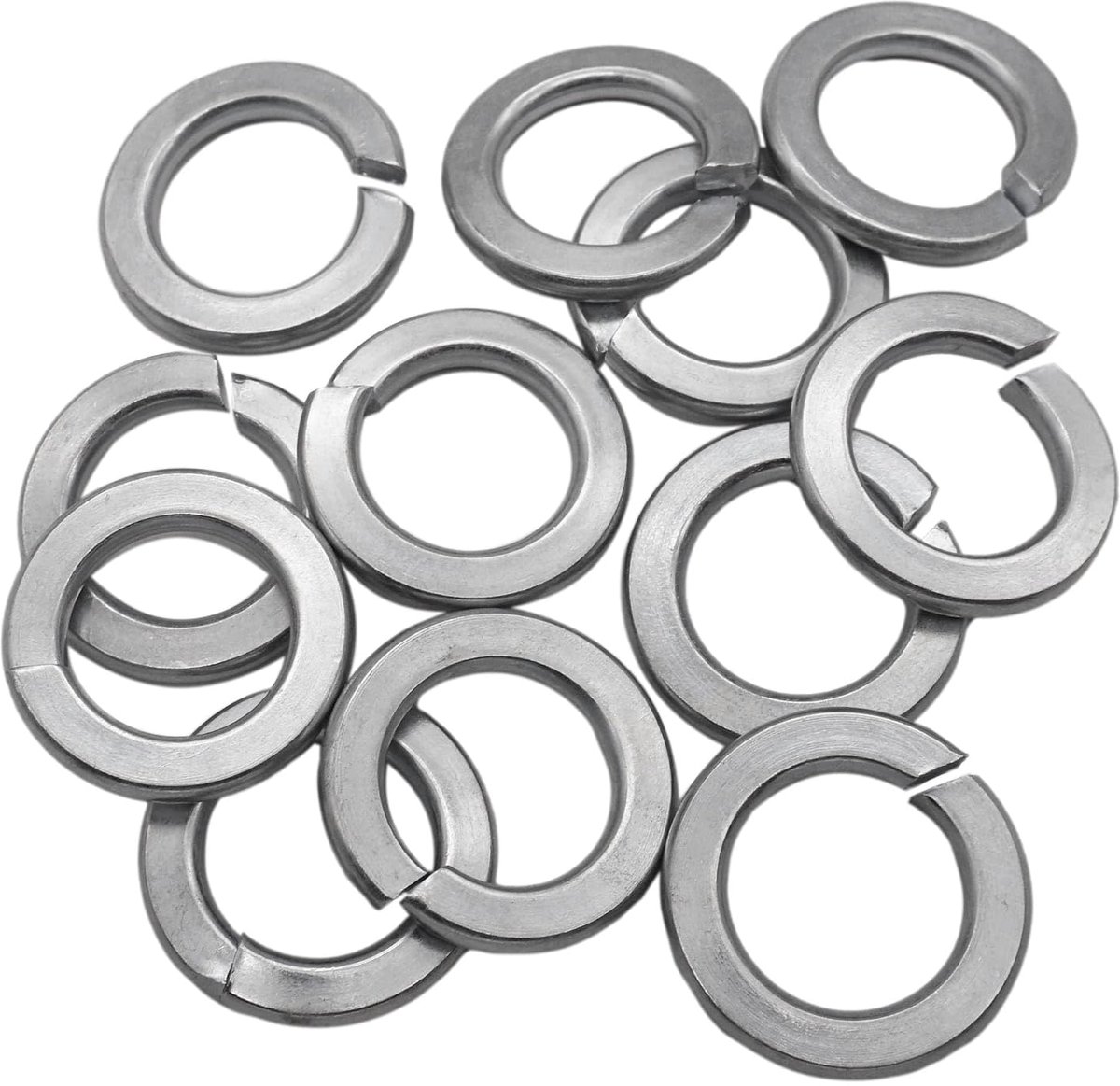 (50 stuks) Verzinkte DIN127 veerringen M20, metalen ringen, veergespleten borgringen