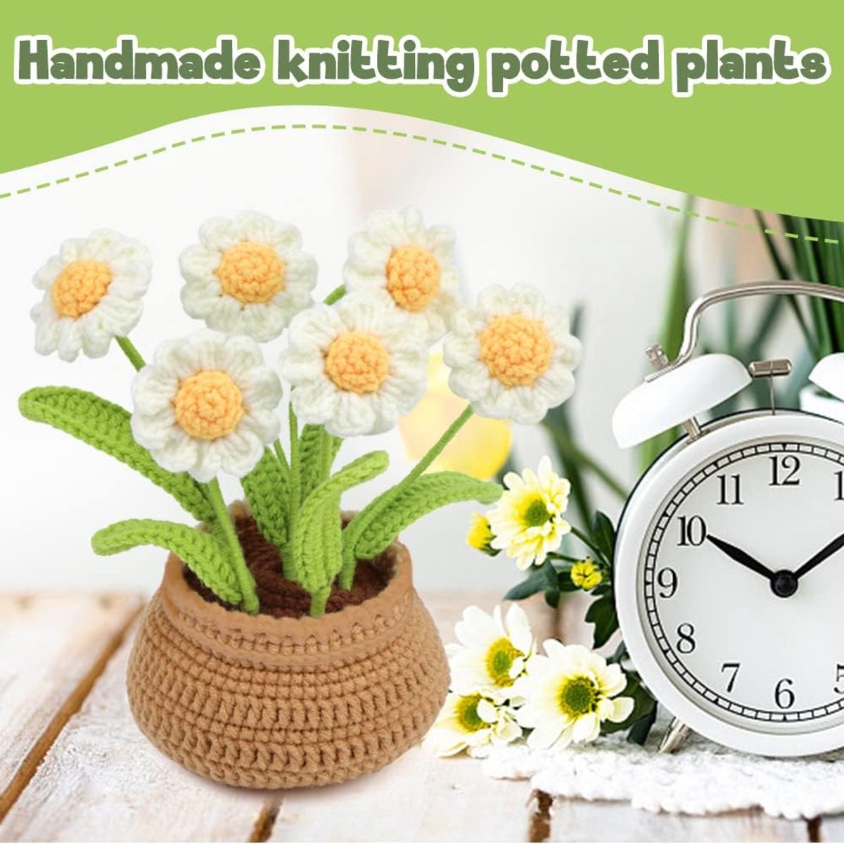 kgxulr Haakset voor beginners, Little Daisy Haakset Beginner Haak Starter Kit voor Complete Beginners Volwassenen, Haken Breien Kit met Stap-voor-Stap Video Tutorials (Little Daisy)