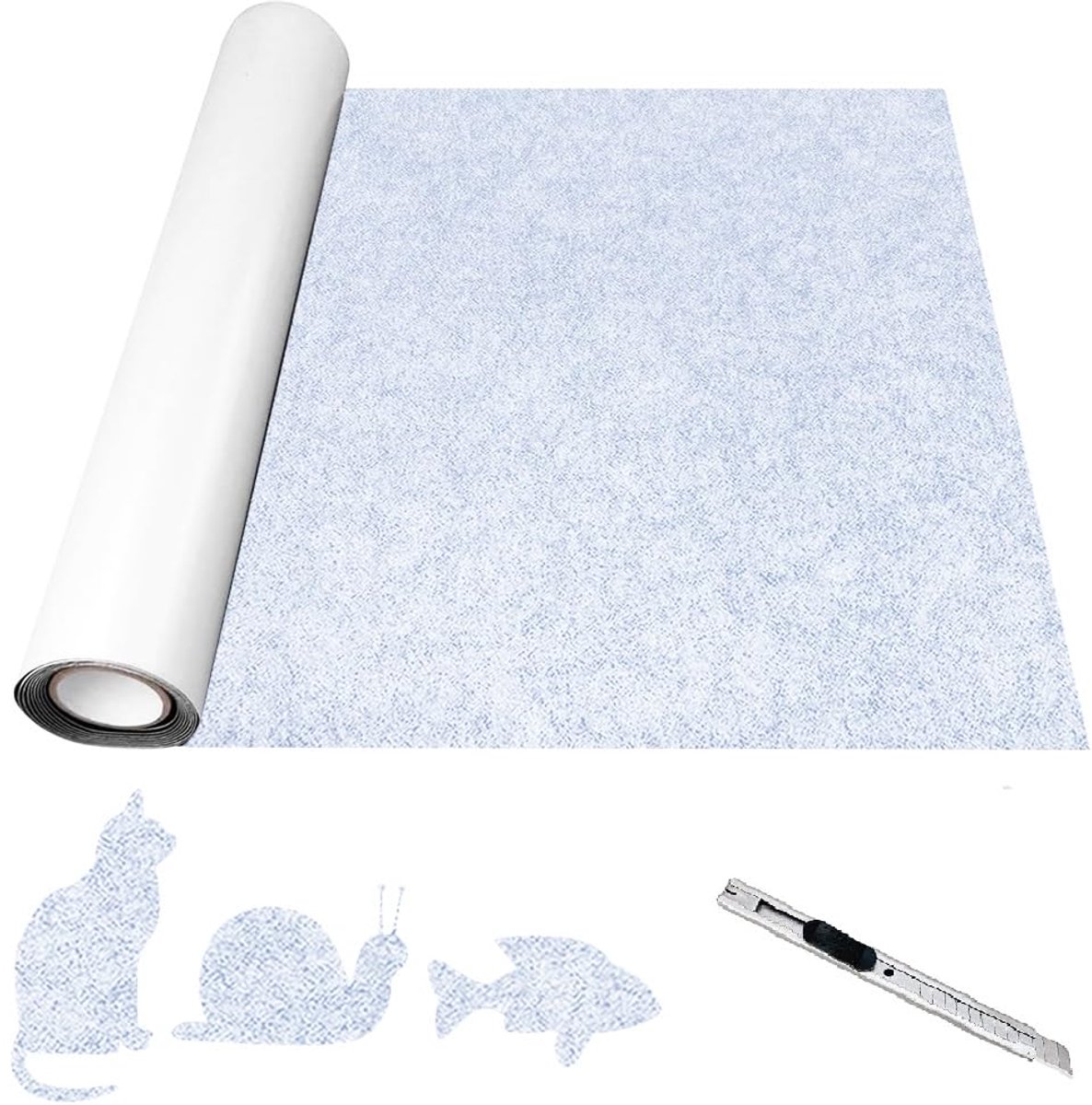 Vilt, zelfklevend, per meter, 40 x 220 cm, zelfklevende vilt, viltrol, zelfklevend, multifunctionele lijm, kleefvilt voor meubels, doe-het-zelf box liner, bekermat, fotolijst, 2 mm dik