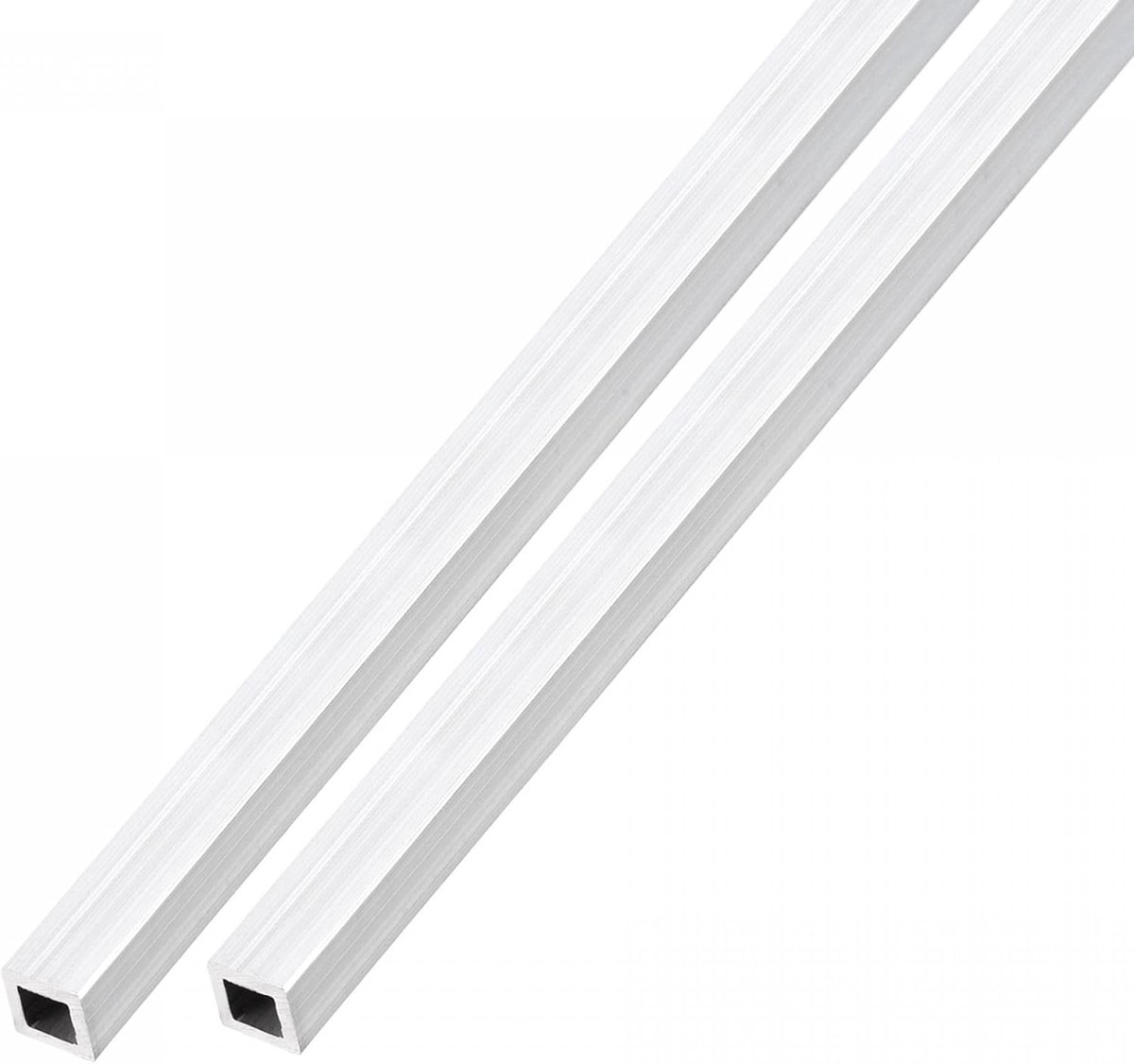sourcing map 2 stuks vierkante aluminium buis 6 mm x 6 mm x 1 mm x 300 mm 6063 aluminium voor huis inrichting machines
