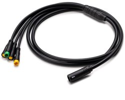 8-polige waterdichte kabelboom E-bike 1T4 kabel voor BAFANG BBS01B BBS02B BBSHD Mid Drive motor versie UART - verbindt display, remhendel, duimgas - Conversieset voor elektrische fiets