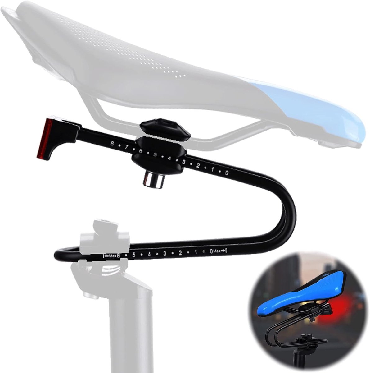 zadelveer fiets zadelpen demper fietszadel vering zadelpen schokdemper fietsaccessoires veerinrichting schokabsorberende zadelveer apparaat voor MTB racefiets