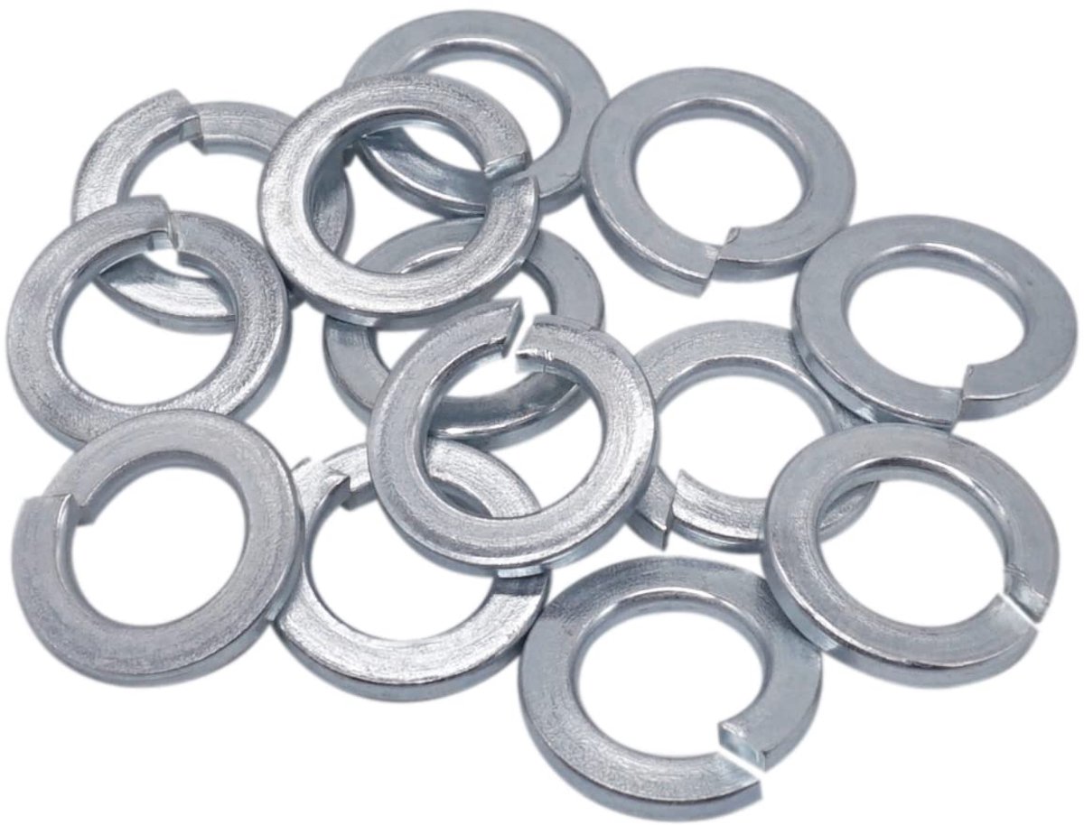 (50 stuks) Verzinkte DIN127 veerringen M12, metalen ringen, veergespleten borgringen
