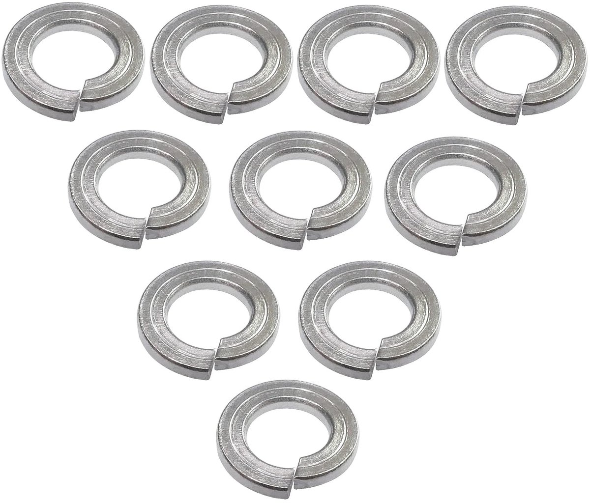 - C48797 - Set van 10 Grower veerringen - M4 - A2 roestvrij staal - DIN127 - DIY