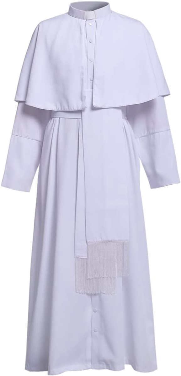 Katholieke Cassock Priester Robe Lang met Cincture Band Riem