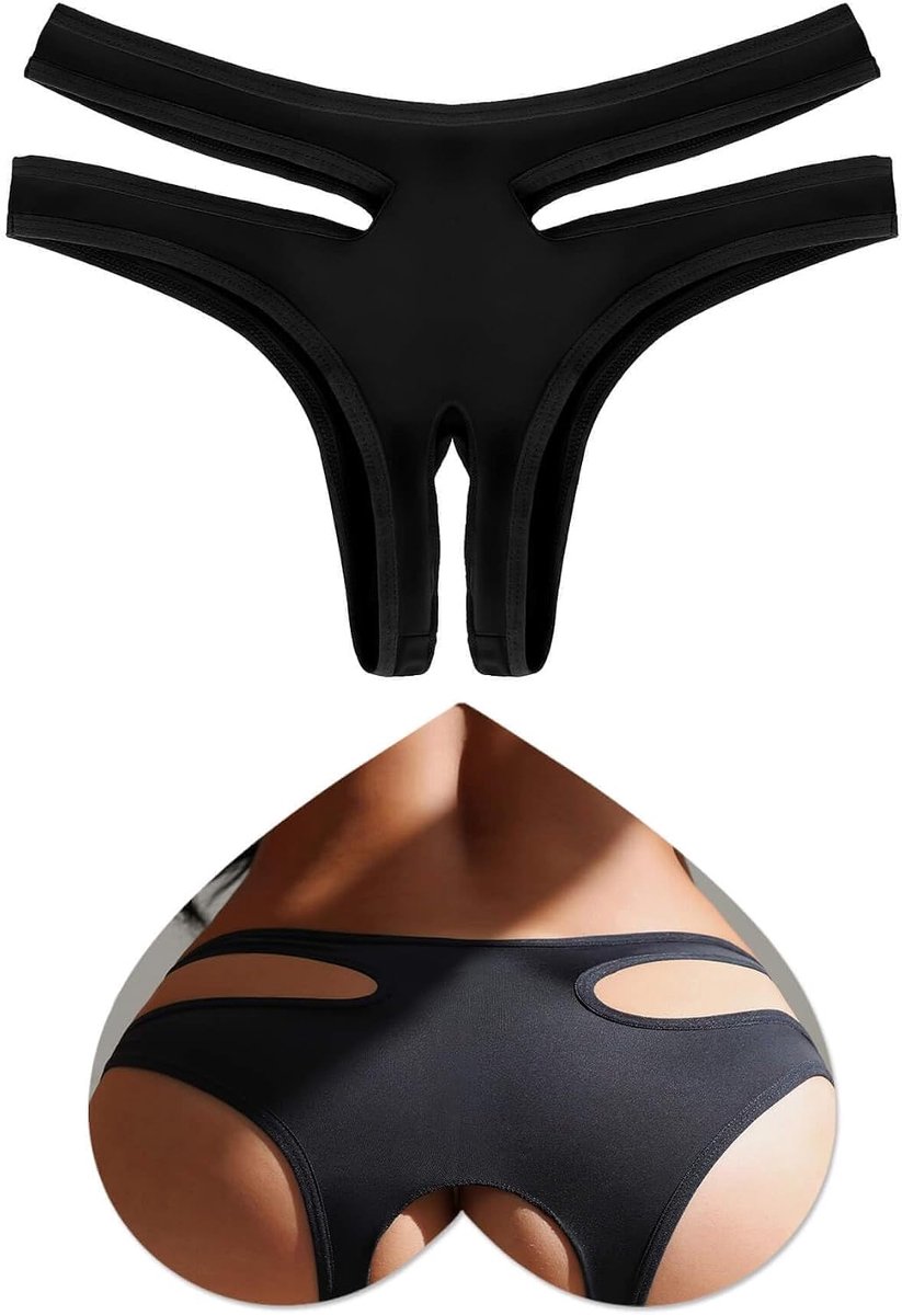 ohyeahlady Ouvert Slipje Vrouwen Sexy Lingerie Grote Maten String Tanga Dames Slips Open Ondergoed Panty Ademend Onderbroek Stretch Hipster Mini Underwear Slips