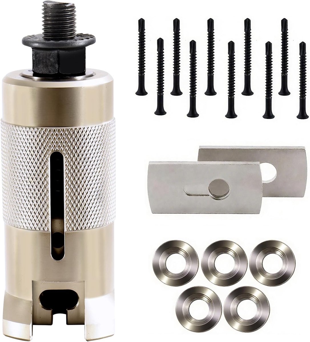 deuropeningsgereedschap, professionele roestvrijstalen nagelcilindertrekker, slotenmaker, dietrich-gereedschap met schroeven, flensafdichting, slotcilinder, snel lockpicking