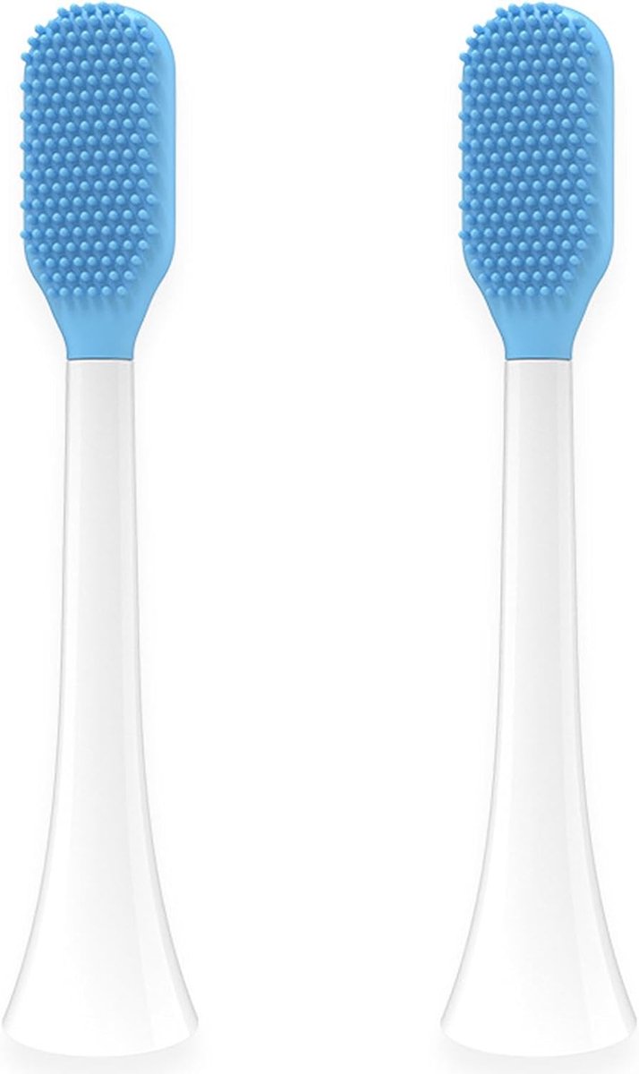 Tongreiniger accessoires voor Philips Sonicare en voor Dontodent, set van 2 | Tongborstel, elektrische tandenborstel-accessoires tegen slechte adem, bacteriën, tongreiniger-accessoires