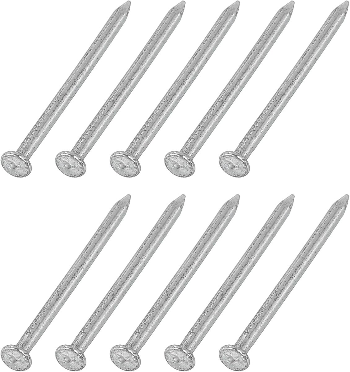 300 stuks kleine metalen stiften, 1,3 x 20 mm, koolstofstaal, ronde kopstiften, gewone afwerking, spijkers voor huishouden, houtbewerking, foto's, ophangen doe-het-zelf projecten