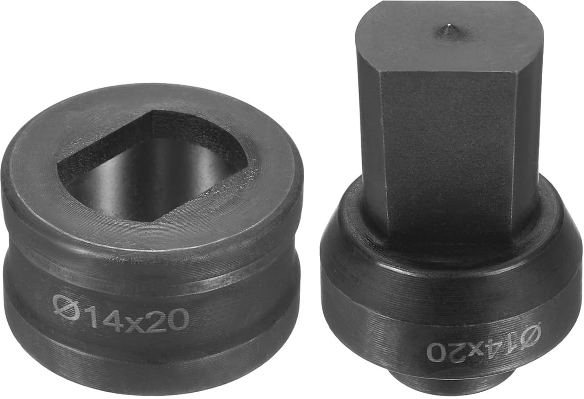 Hydraulische ponsmatrijs Φ14×20mm sleufgat 40CR staal elektrische ponsapparatuur voor CH60 elektrische ponsmachine zwart