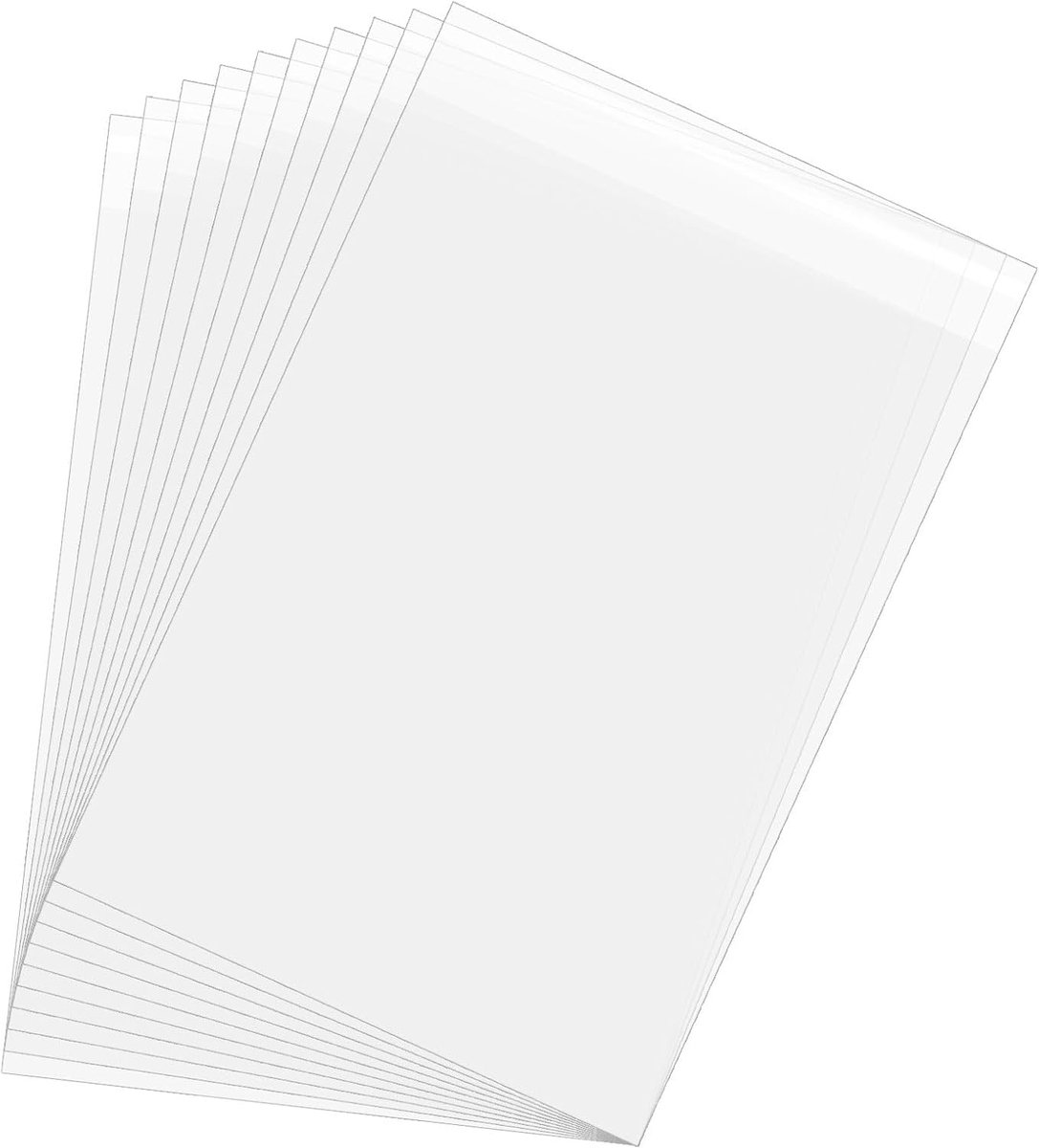 Zuurvrije fotohoes, verpakking van 25 stuks, kristalheldere fotohoezen, opbergvakken, transparante verzegeling tas voor foto's van 11 x 14,9 inch