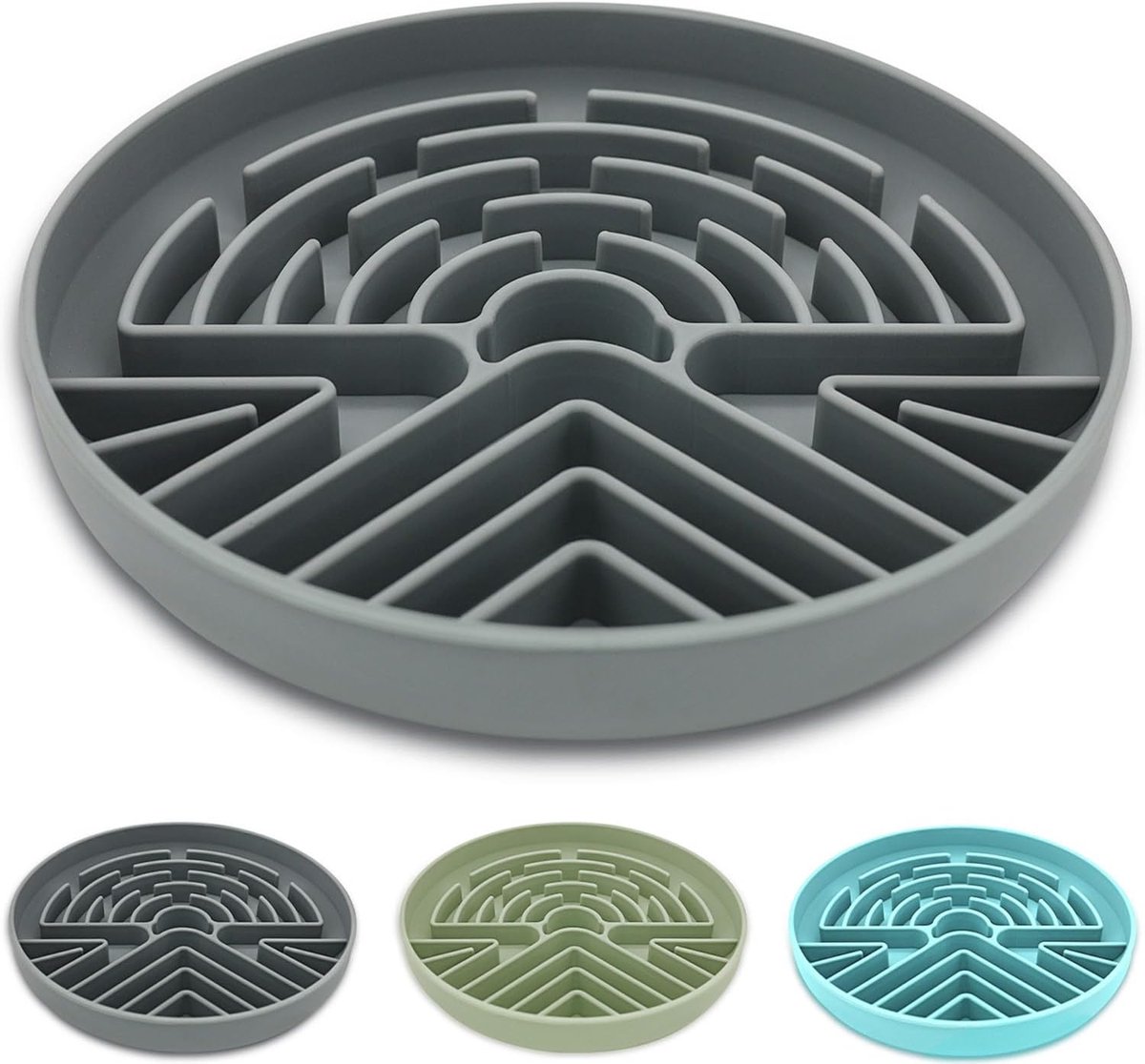 Slow Feeder hondenbak voor grote en kleine honden, anti-verstikking, met antislip bodem, interactieve hondenbak, hondenbak voor puppy's en honden
