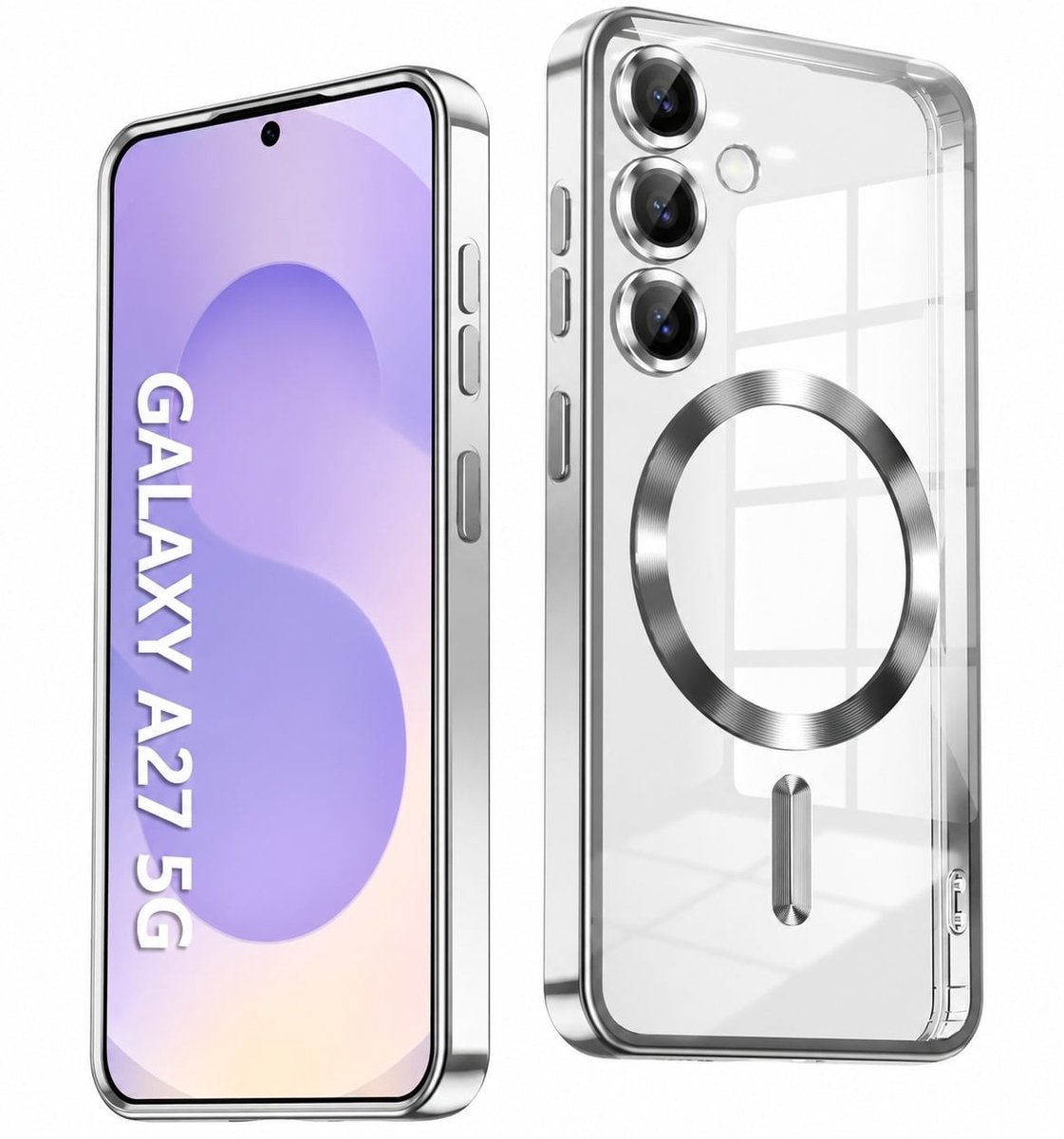 Hoesje Geschikt voor Samsung Galaxy A27 Hoesje Zliver - Geschikt voor MagSafe – Siliconen Back Cover – Schokbestendig - Telefoonhoesje – Dunne Beschermhoes