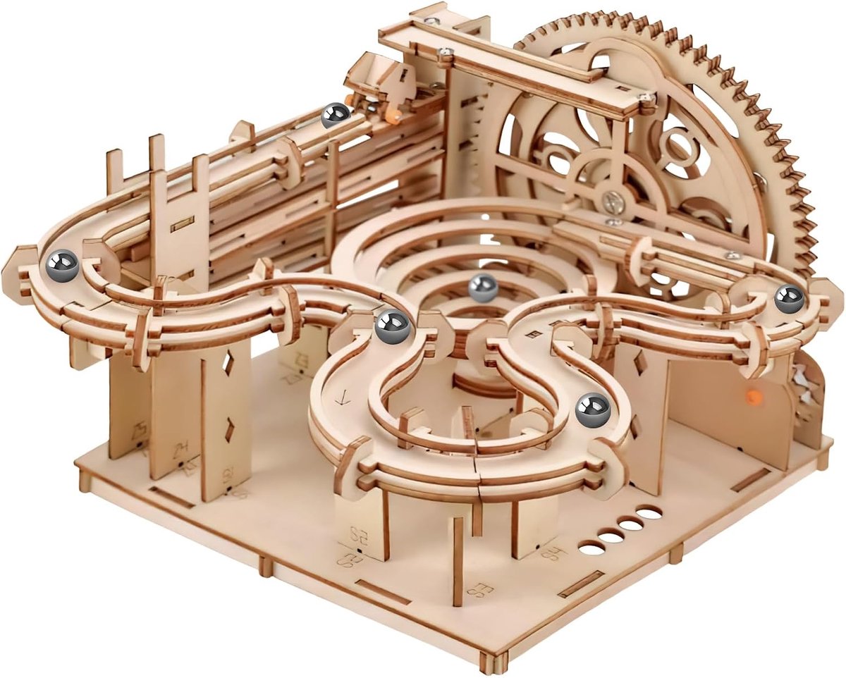Marmeren Run 3D Puzzel Houten, Knikkerbaan Houten Modelbouwsets Voor Volwassenen En Tieners, Zelfmontage Bouwpakketten