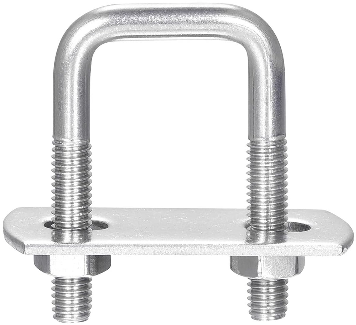 Sets 22 mm binnenbreedte 45 mm lengte M6 304 roestvrij staal U klemschroef met moeren en platen, voor boottrailer