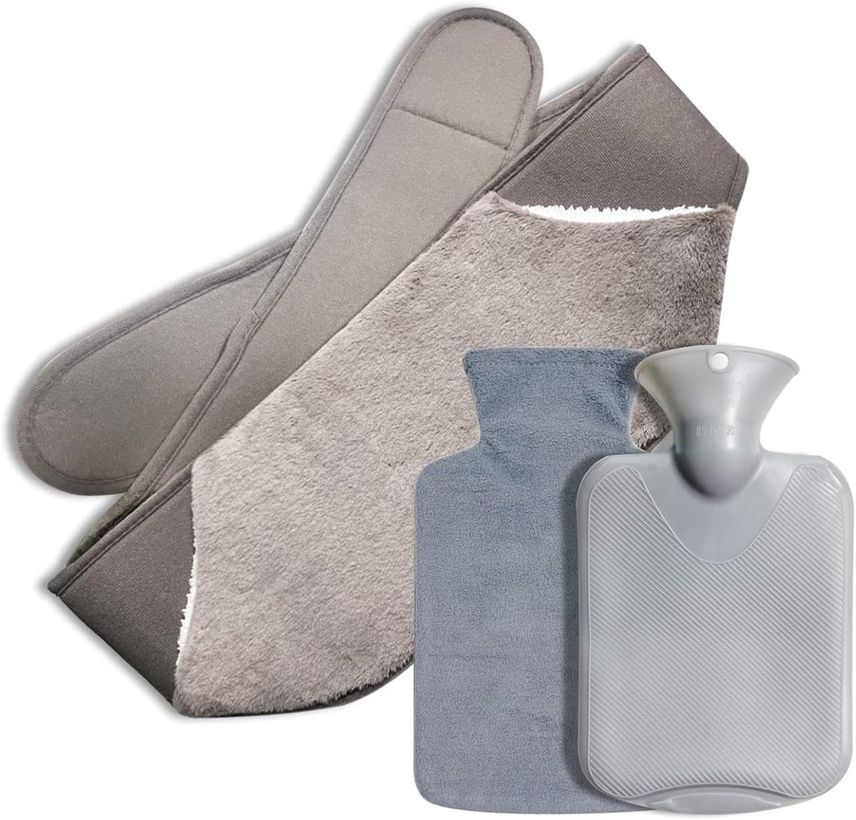 draagbaar, wikkel rond warmwaterfleswarmer met langere riem voor menstruatiepijnbestrijding nek, schouder, rug, benen, taille warm