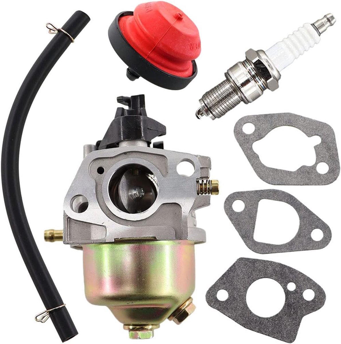 Carburateur met afdichting bougie primer voor MTD Thorx 45 en Thorx 55 motoren Budget, MTD Thorx, Fleurelle, Güde, Einhell, Variolux 1P70