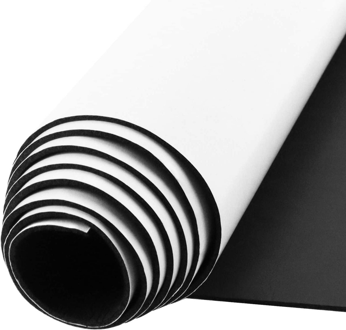 schuimroller van celrubber, zelfklevend, 300 mm (B) x 1,5 mm (D) x 3 m (L) multifunctioneel, neopreen schuimplaat, gemakkelijk te snijden, rubberen plaat