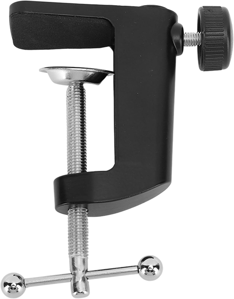 Bureauklem, 2,4 Inch / 61 Mm Metalen Montagetafelklem, Antislip Bureau C-klem voor Zwenkarm Vergrotende Bureaulamp, Bureauhouder voor Microfoon Ophangarm Schaararm