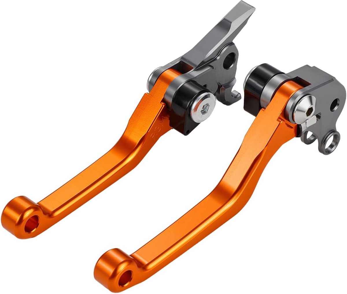 opvouwbare draaibare remhendel- Oranje | voor SX SXS EXC XCF XCW SXF MXC EXCG MXCG 125 144 200 250 300 400 450 505 525 540 2004-2008