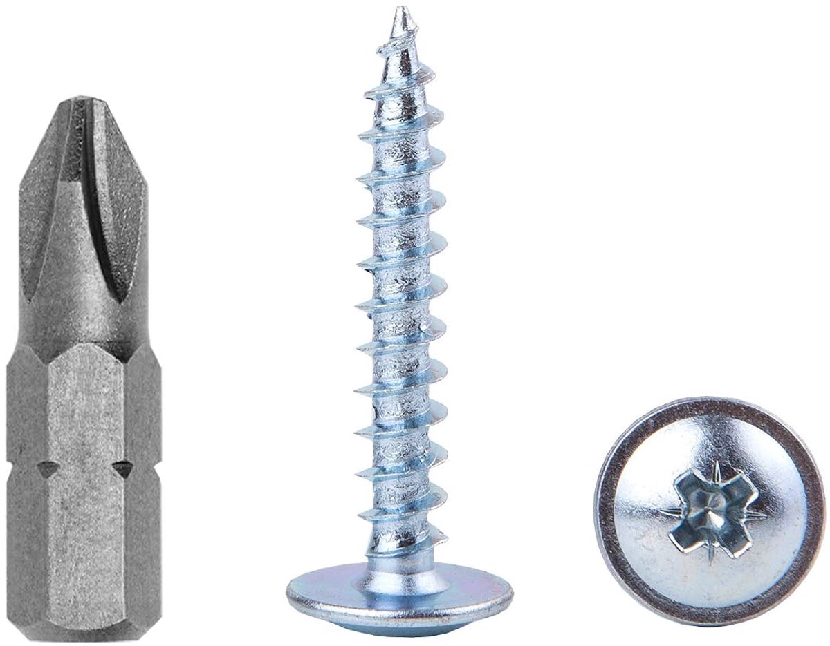 Houtschroeven, metalen schroeven, gemodificeerde truss kop, zelftikken (100, 5,0 x 30 mm)