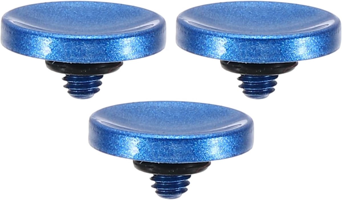 Camera Sluiterknop, 3-pack Zachte Sluiterknop Pure Koper Camera Knop Concaaf Geschikt voor Nikon voor Fujifilm voor Leica DSLR/SLR Camera, Blauw