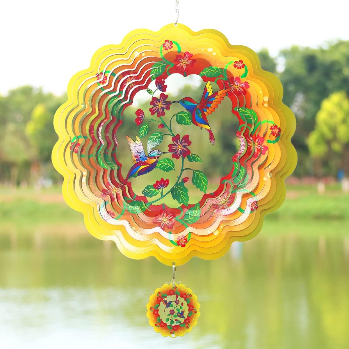 kinetische 30,5 cm 3D windspinners metaal roestvrij staal grote windsculpturen vangers en spinners voor tuin en tuinkunst binnen- en buitendecoraties