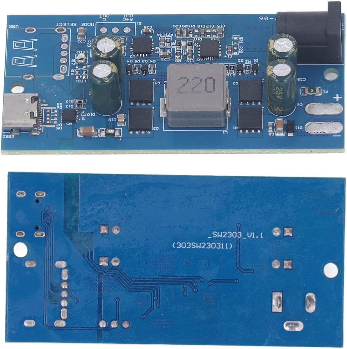 Snellaadmodule, 100 W Snelle Opladen Module Volledig Protocol PD QC FCP SCP Afc Sfcp PE Snellaadmodule Sw2303 Pl5501 Buck Boost-Laadkaart, Type-C-Uitgang