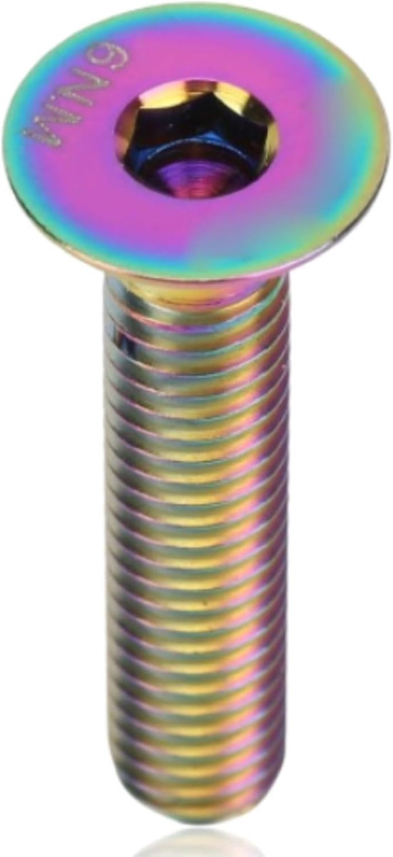 Bout voor Fiets Stuurpen Headset Top Cap Bolt M6x30mm Headset Stuurpen Top Cap Bevestigingsbout Stuurpen Bout Schroef(kleurrijk)