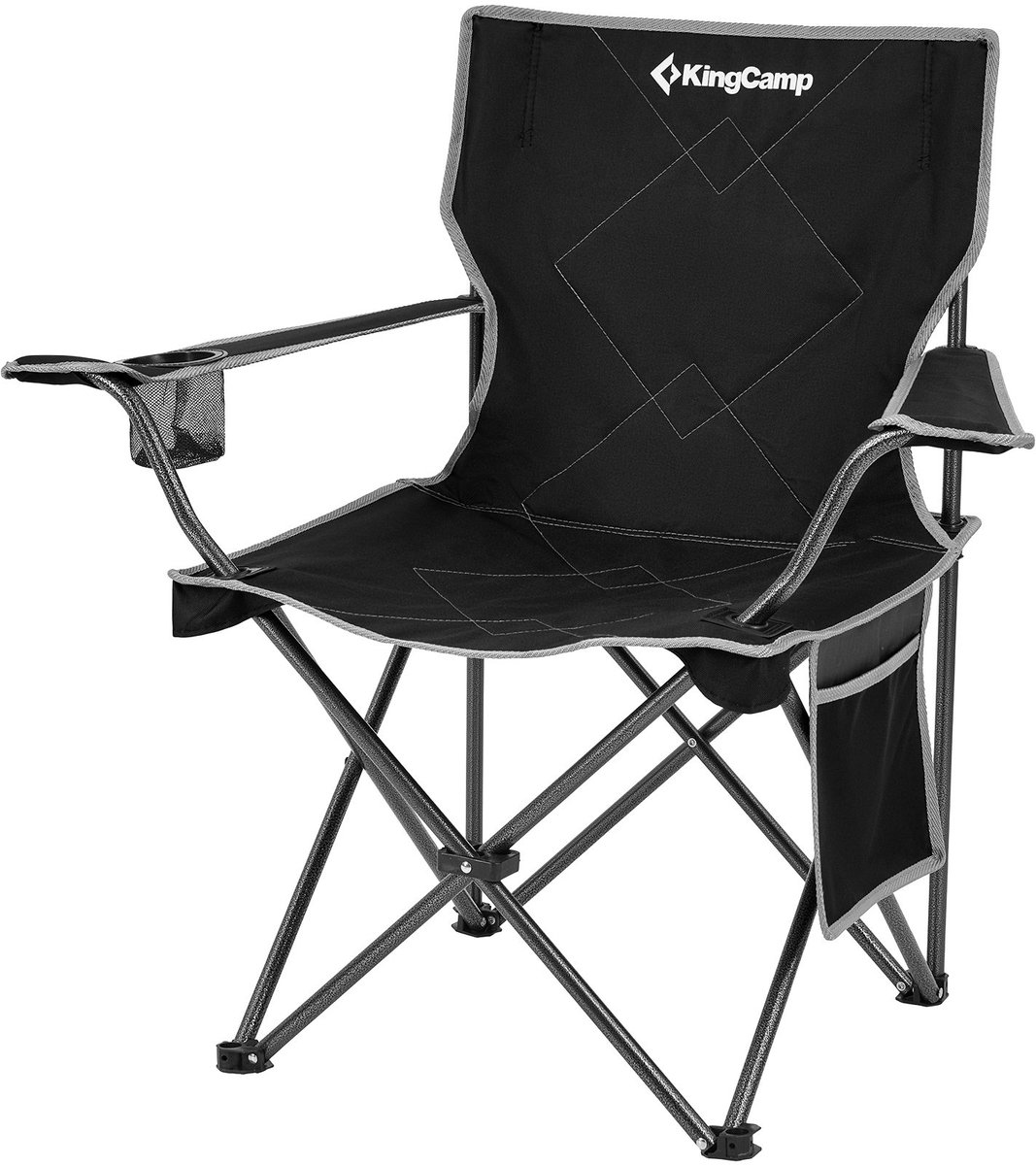 Campingstoel Tanger Klapstoel XL - Strandklapstoel Licht staal 100 kg