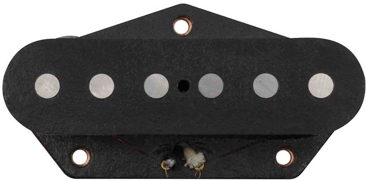 Gotoh GPU-TLCL-BX Classic Single Coil TE Pickup - Alnico 5 staafmagneten, brug, zwart