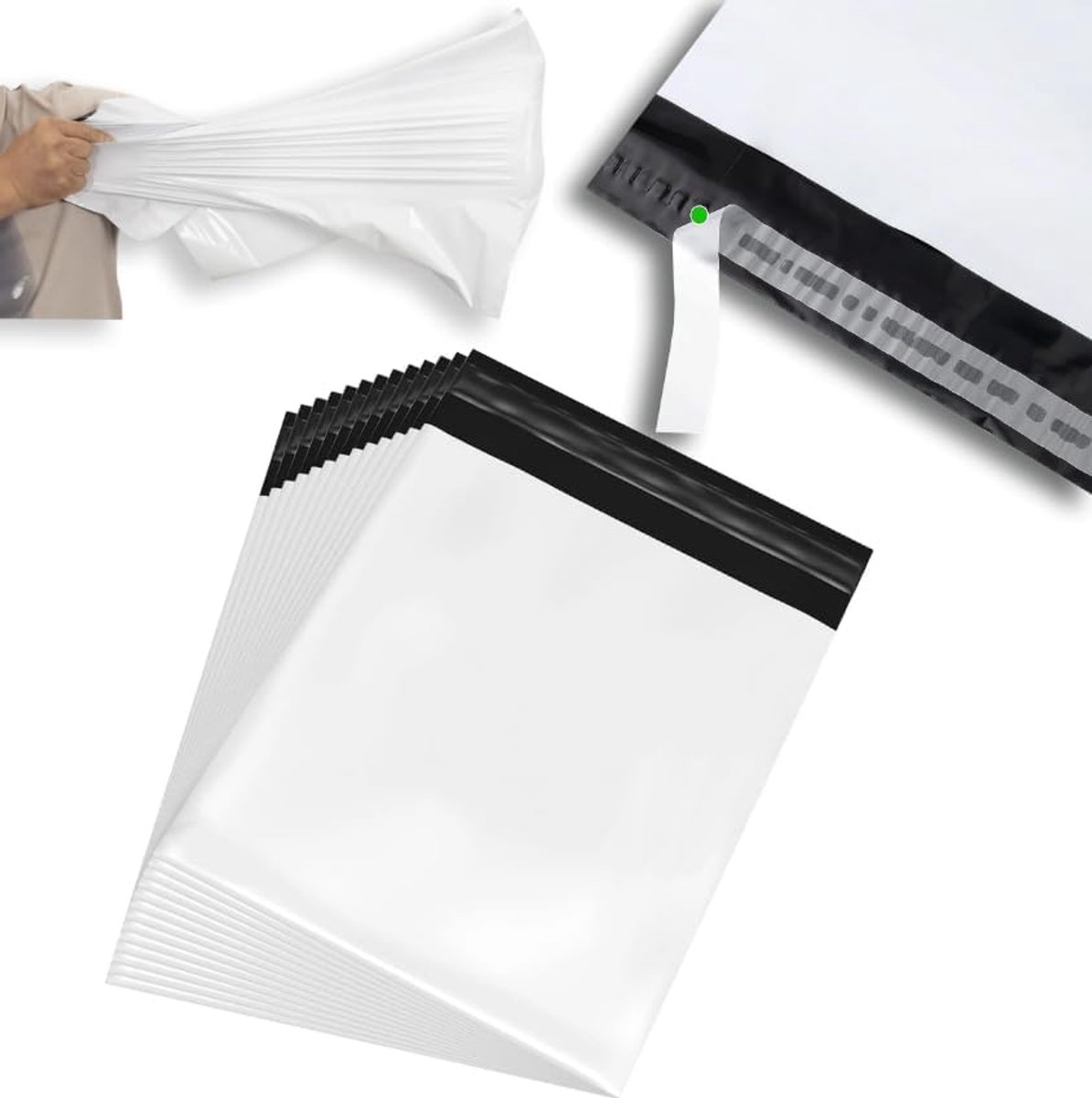 Plastic Envelop/Webshopzakken/Verzendzakken B3 – 35 x 50cm / Verzendenveloppen/Koerierszakken/Poly Mailer (50)