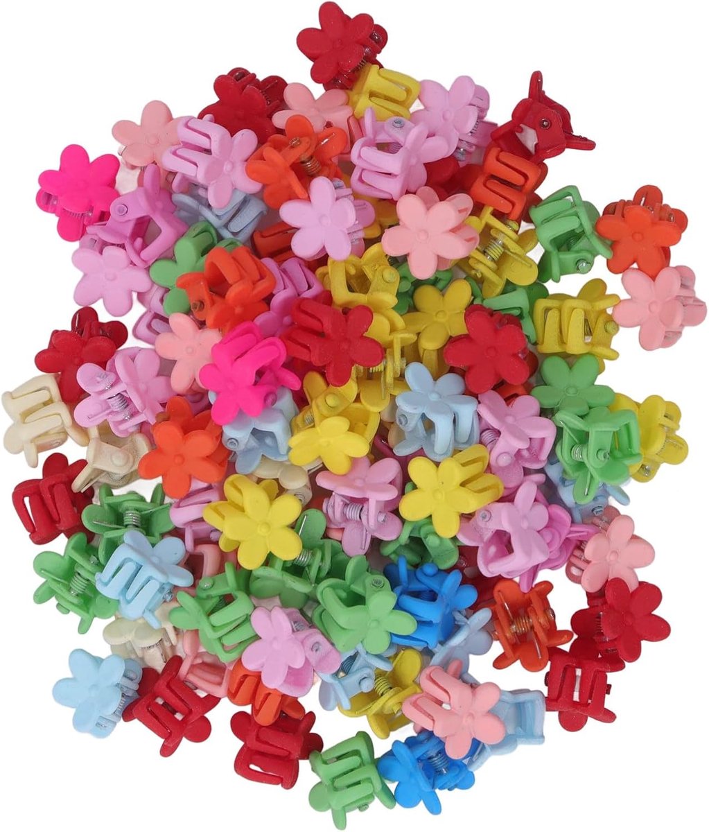 Mini-Haarclips voor Meisjes, Kleine Haarclips Klemmen 100 STKS Kleurrijk met Levendige Kleuren voor Kinderen Dagelijkse Styling