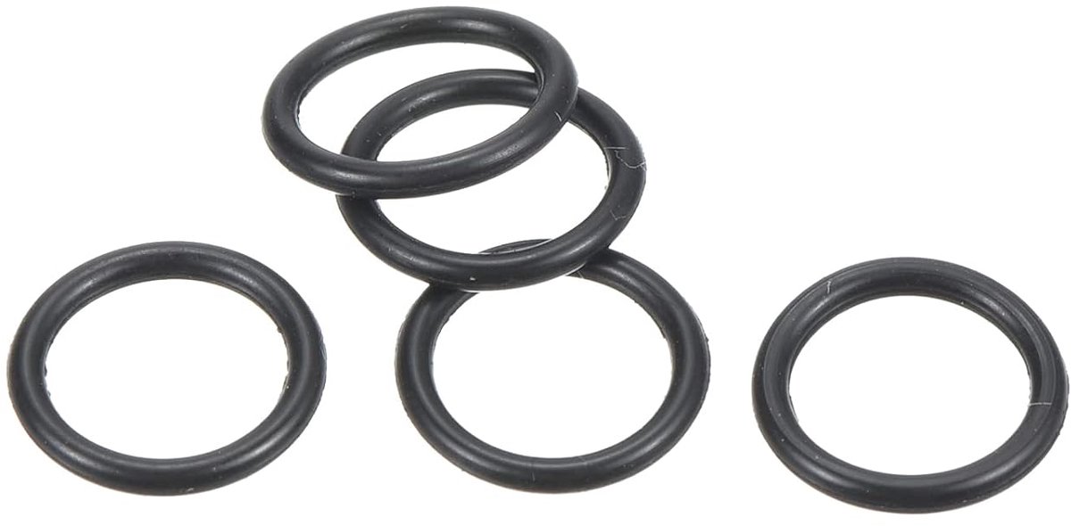 O-ringen 8 mm AD 6 mm ID 1 mm brede metrische afdichting voor waterkraan loodgieterswerk autoreparatie zwart