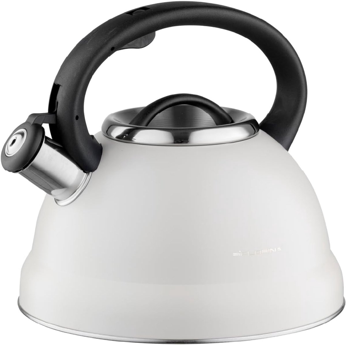 Waterkoker (2 5 l) I Roestvrijstalen Theeketel JACOB I Fluitketel met Bakelieten Handvat & Fluittoon I Fluitketel voor Thee & Koffie I Geschikt voor Alle Kookplaten I Beige