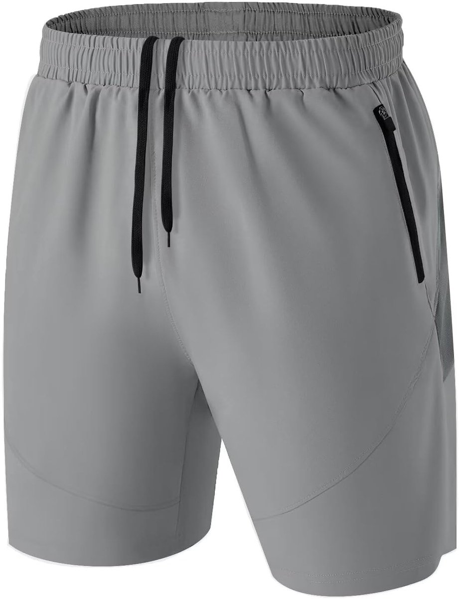 Shorts voor heren, sneldrogend, hardlopen, gym, casual, kort, lichtgewicht, met ritszakken