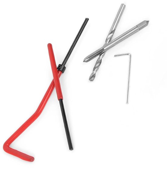 Zelfborgende schroefdraadreparatieset 25-delige schroefdraadreparatieset Inzetstuk draagbaar met plastic doos voor verwerkingsmachines — afbeelding 3