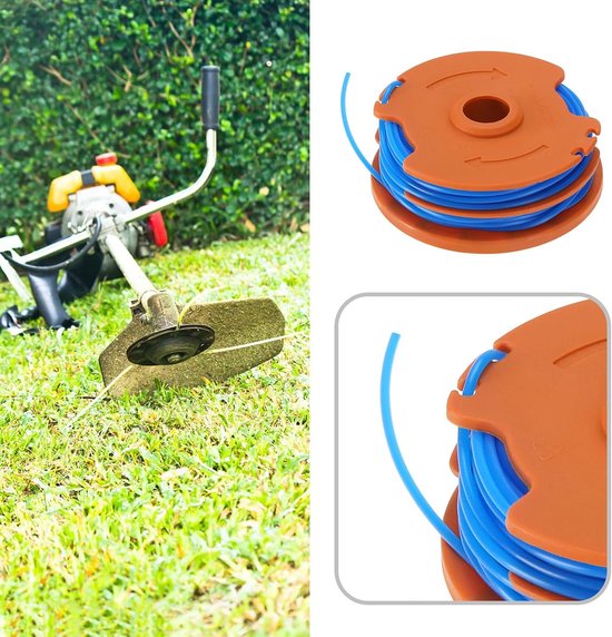 Store 2 STKS Dubbele Draad en Spoel Lijn 5M TTB820GGT Compatibel met Titan Trimmer Grastrimmer Gras Rand Trimmer Accessoires — afbeelding 2
