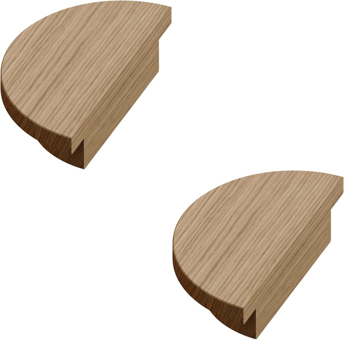 houten meubelgrepen gemaakt van eikenhout | GAH02 | gatafstand 40mm, diameter 100mm, 2 stuks
