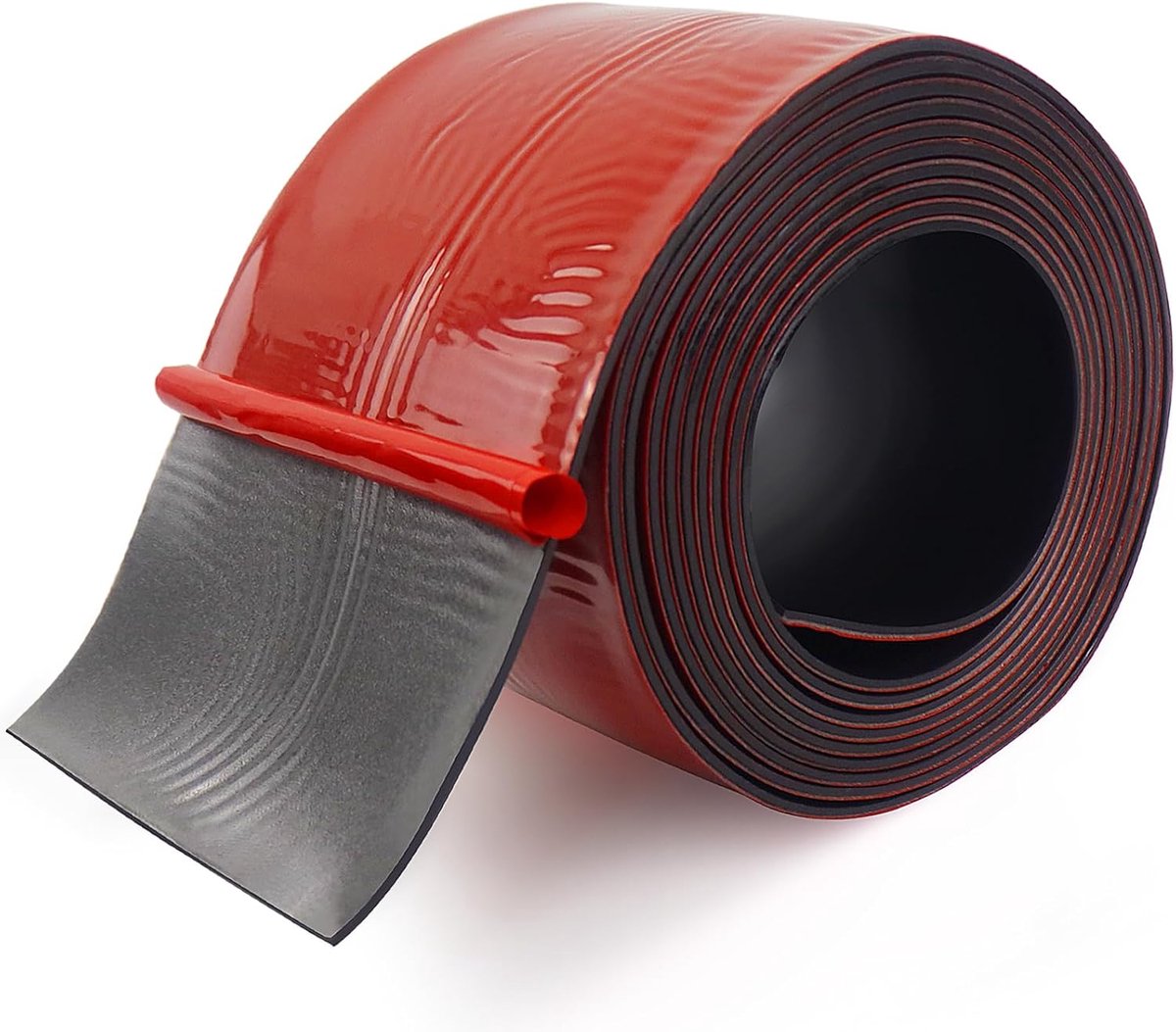 rubberen strip, zelfklevend, 100 mm (b) x 1,5 mm (T) x3 m (L) rubberen plaat, massieve strip voor afdichtingsvloer, ondersteuningen, vloerbescherming, ambachten, pads, doe-het-zelf